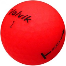 36 Volvik Vivid Red Used Golf Balls, Mint Condition, AAAAA Quality