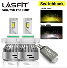 Lasfit 5202 LED Fog Light Switchback for GMC Sierra 1500 2007-2015 Plug Play 2X
