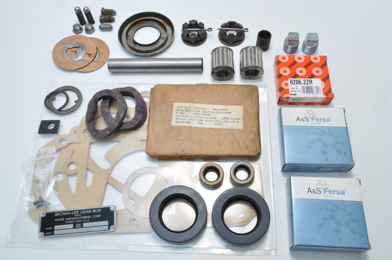 Jeep Willys MB Transfer Case Rebuild KIT Ford GPW Jeep WW2 Dana 18 G503