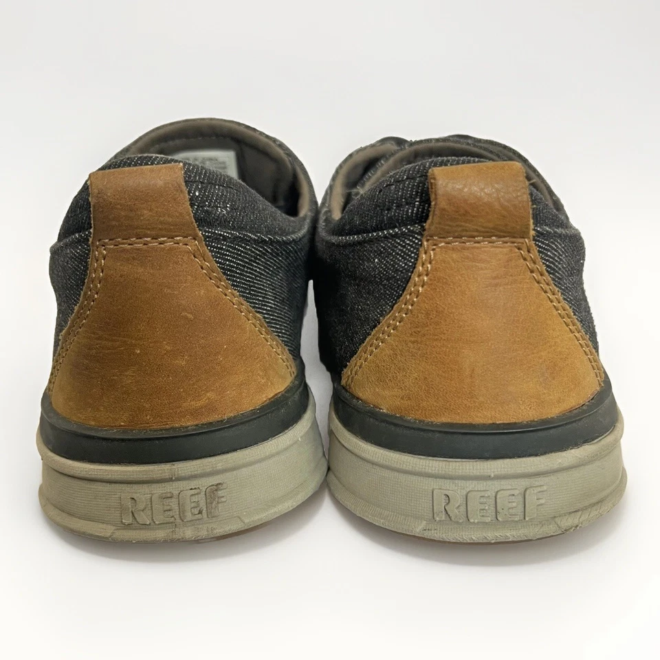 Reef Rover Mens Sneakers Boat Slip On Shoes size 10 Black Low Top Canvas - Image 4 of 4