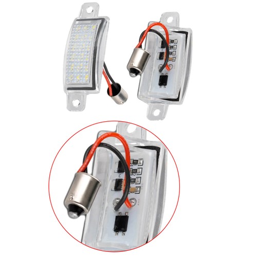 Xenon White LED License Plate Light Clear Cover For VOLVO 745 765 945 965 - Picture 6 of 6