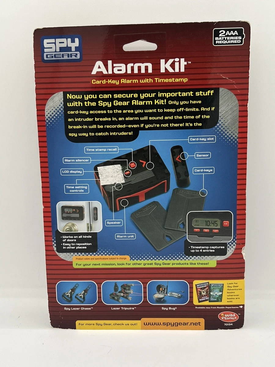 NEW SEALED Wild Planet Spy Gear Alarm Kit Toy Card Key Alarm