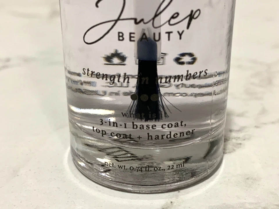 2X - Julep Strength en números 3 en 1 base y capa superior endurecedor de uñas tamaño completo Foto 2 de 3