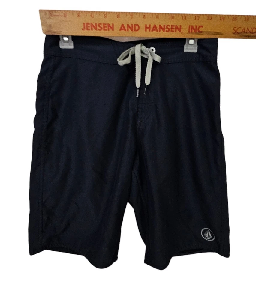 Volcom Mens Blue Size 28 Swim Trunks Surf Drawstring Boardshorts - Image 3 of 4