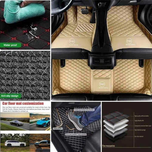 For Dodge Durango 2004-2024 Car Floor Mats Custom Carpets Waterproof All Models - Picture 7 of 35