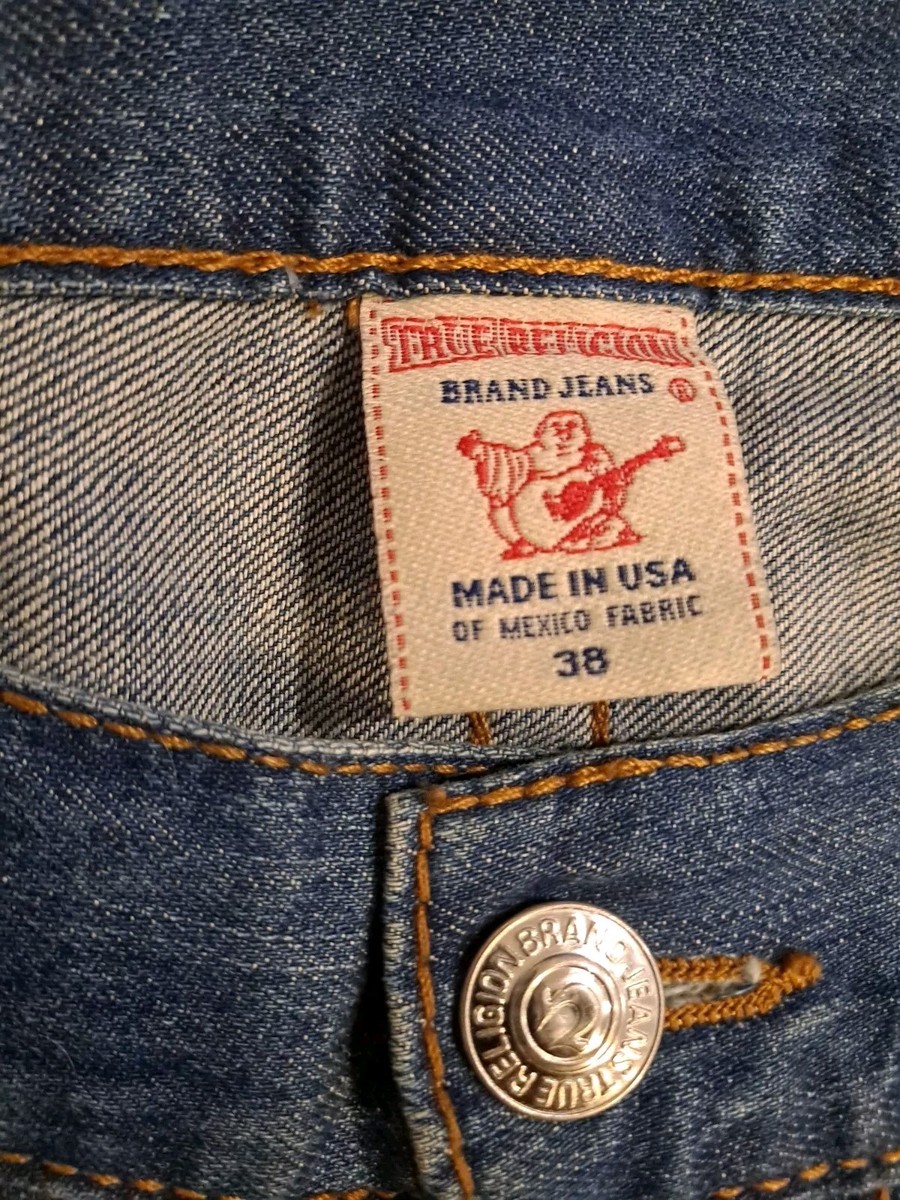 Vintage True Religion Denim Jeans Straight 90s SZ 38/32