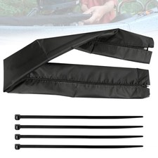 48 Inch Black Zippered Rigging Sleeve 600D Waterproof Marine Cable Organizer