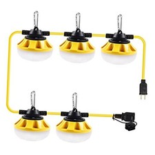50FT Construction String Lights LED Industrial Grade Best for 50FT 2 Prong