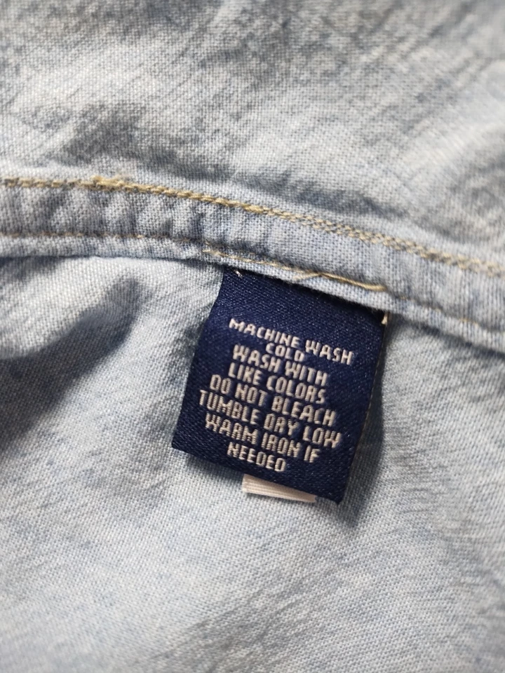 Women's CHAPS DENIM Size 2X 100% COTTON Shirt - Image 4 of 4