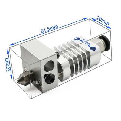 Metal Extruder Head for Creality 3D CR10/10S Ender3/3S CR10 Pro/V2 3D Printer J