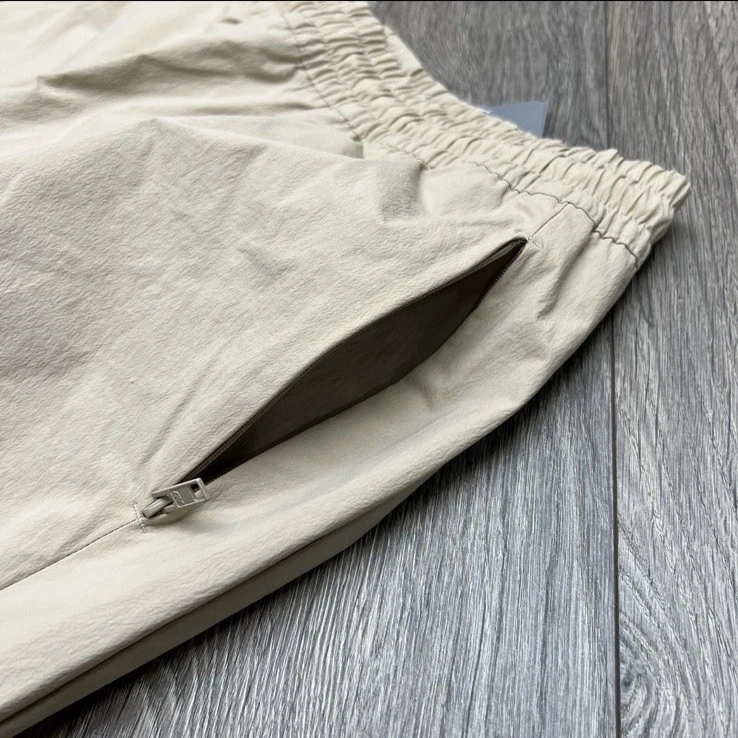 New Balance Shorts Sz Small Mens Light Brown Woven 5" Athletic Stretch $60