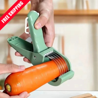 1pc Stainless Steel Vegetable & Fruit Slicer: Multi-Functional Kitchen Tool