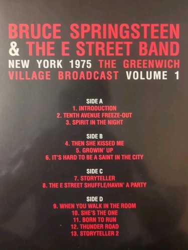 Bruce Springsteen & The E Street Band New York 1975 Volume 1: Greenwich Village - Picture 3 of 3