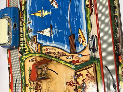 Vintage Einfalt Technofix Holiday Camping Litho Blechspielzeug Siehe Video. - Bild 6 von 24