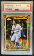 2024 Topps Gilded Bo Bichette Refractor Gold Lava #/10 PSA 7