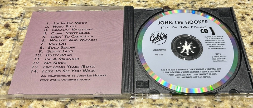 I'm in the Mood by John Lee Hooker (CD 3-Disc Set, Jan-2004, Goldies) IMPORT - Image 3 of 4