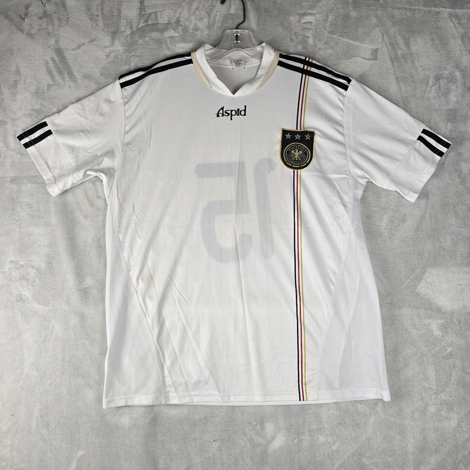 Adidas Deutscher Fussball-Bund #15 Eril Burm Germany’s 2014–2016 Home Kit Cycle.