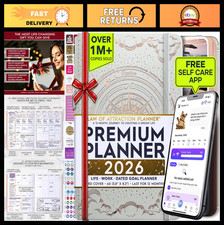 Deluxe 2026 Law of Attraction Planner & Productivity App | Goal-Setting Journal,