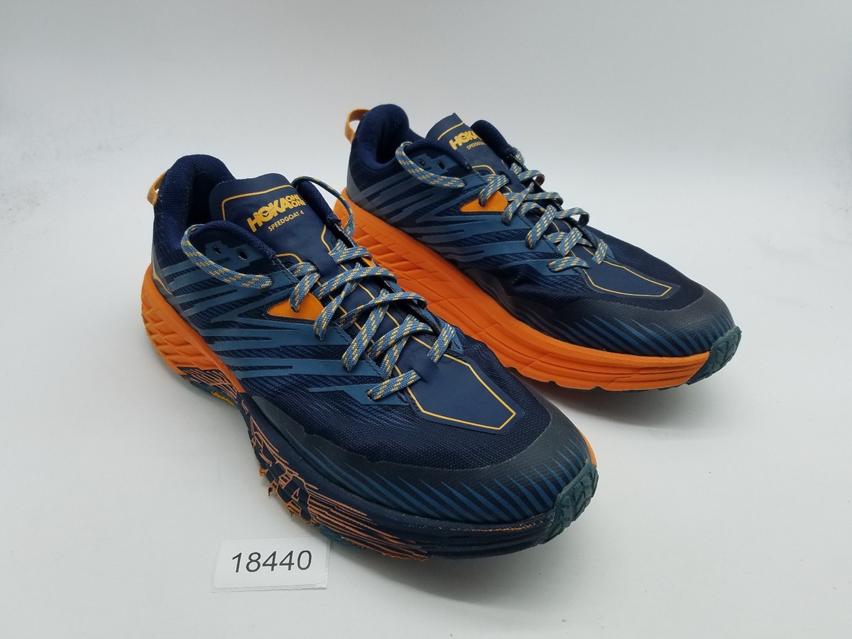 ホカオネオネ メンズ ランニングシューズ HOKA ONE ONE Men's Speedgoat 4 Trail Running Shoes - Blue Hoka One One Speedgoat 4 Men's Size 12.5 Trail Running Shoes Blue