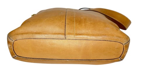 Coach 9325 Legacy Leather Slim Duffle Shoulder Bag in Tan Purse - Picture 4 of 16