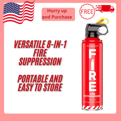 Fire Extinguisher for Home Kitchen Car Grill Water-Based ABC K Compact Portable