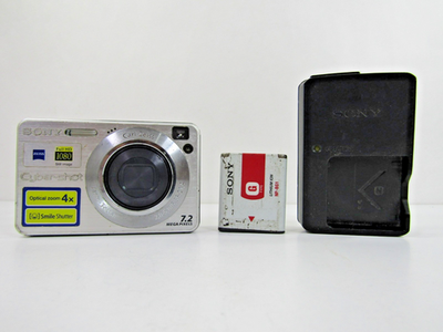 ✨メモリーカード付✨ SONY Cyber-Shot DSC-W110 Sony Cyber-Shot DSC-W110 Digital Camera 7.0 MP Silver | eBay