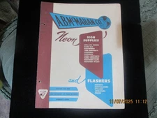 A.B. McMAHAN CO. Neon Sign Supplies and Flashers Trade Catalog W/Prices c1940s