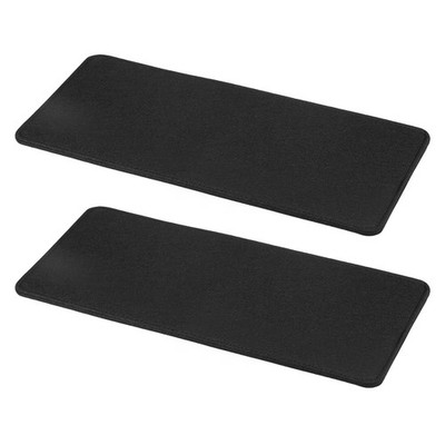 2 Stück Filzuntersetzer für Taschenboden, 13 x 6 Zoll Rechteck, Schwarz