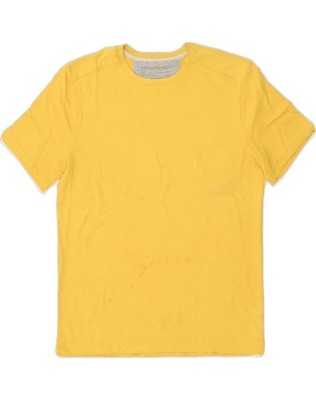 BANANA REPUBLIC Herren T-Shirt Oberteil Large gelb Baumwolle AK08