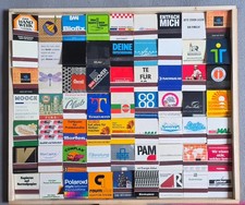 63 alte Streichholzbriefe mit Werbung überregional