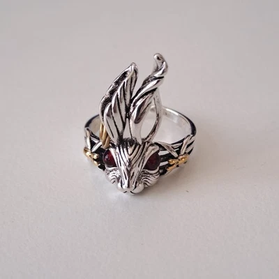 Thai Silber Kaninchen Ring Offener Ring - Bild 1 von 3