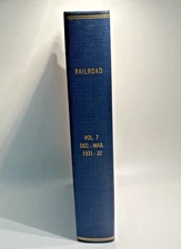 DECEMBER - MARCH 1931-32 RAILROAD STORIES MAGAZINES IN BOUND EDITION VOL #7 I440
