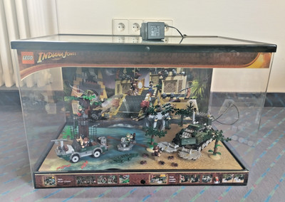 LEGO Store Display 7626 Jungle Cutter SOUND LIGHT Indiana Jones Schaukasten