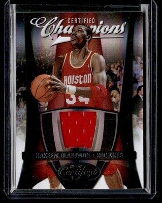 2009-10 Panini Certified Champions Hakeem Olajuwon 43/99 Houston Rockets #6