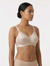 Ex M&S Nude Non Wired Full Cup Bra Support Comfort Sheen Finish 34B 34C 34D 34DD