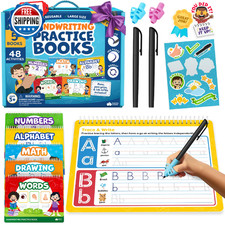Magic Grooved Writing Practice for Kids Age 3-5 - Grooved Writing Books for Kids