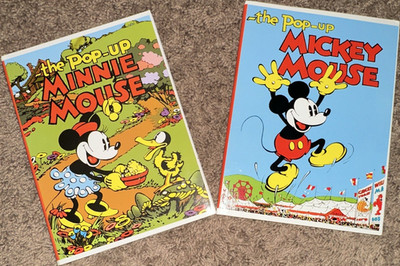 Disney Pop-Up Books Lot of 2: The Pop-Up Mickey Mouse & The Pop-Up Minnie Mouse