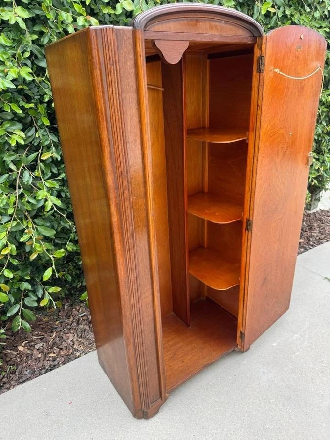 Brown Original Antique Armoires & Wardrobes 1920-1949 Time Period