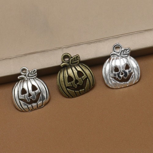 15 Pcs Lächelnder Kürbisanhänger Halloween -Anhänger Kupfer Armband - Picture 9 of 12