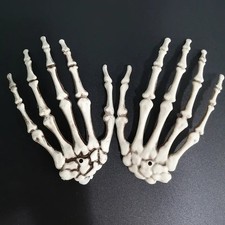 Halloween Skeleton Hands Realistic Plastic Bone Hands Scary Party Decor