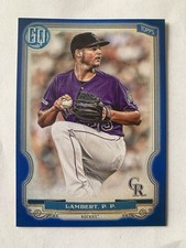 2020 Topps Gypsy Queen Peter Lambert #267 Blue 42/150 Rockies