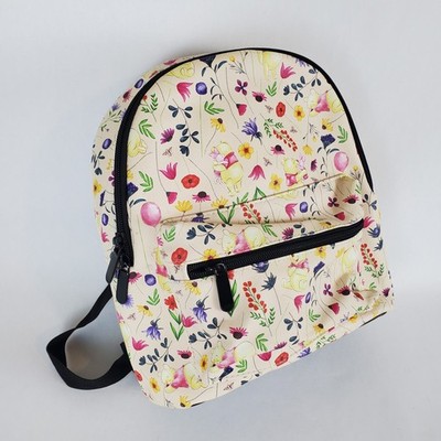 Bioworld Disney Cream Floral Winnie The Pooh 2023 Mini Backpack Bag Cottagecore