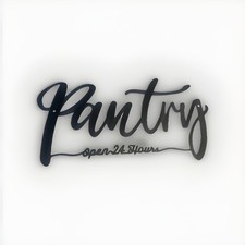 Pantry Kitchen Sign Metal Pantry Wall Decor Rustic Farmhouse Kitchen Decor