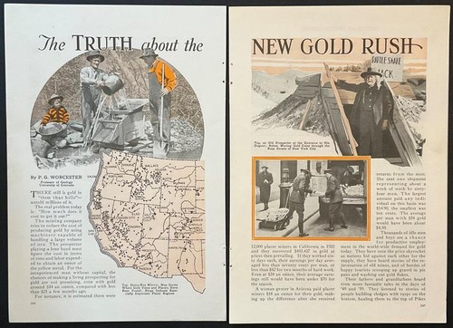 “The Truth about the New Gold Rush” 1934 pictorial post Gold Reserve Act