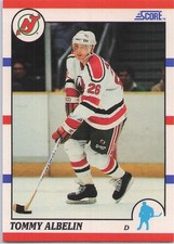 1990-91 Score #378 Tommy Albelin American