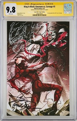 King in Black: Gwenom vs Carnage #3 CGC SS 9.8 Signed Inhyuk Lee w/Large Remark