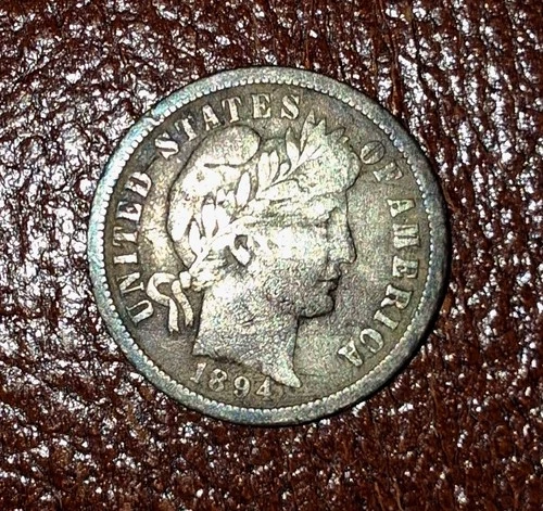 1894-O Barber silver dime XF? or VG? rare key date