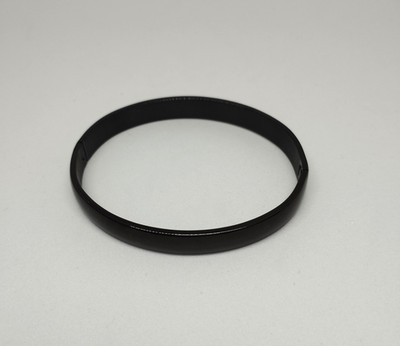TRENDHIM Armband Jonc Schwarz 8 mm Moderne Kunst /EBWB