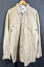   Workrite Mens Flame Resistant HRC1- Long Sleeve Shirt Size XL 50R Utility  