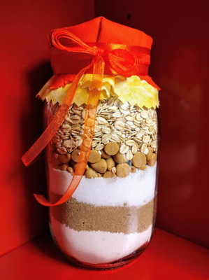 AUTUMN OATS cookie mix JarzOnJarz mason jar sweets made to order